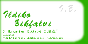 ildiko bikfalvi business card